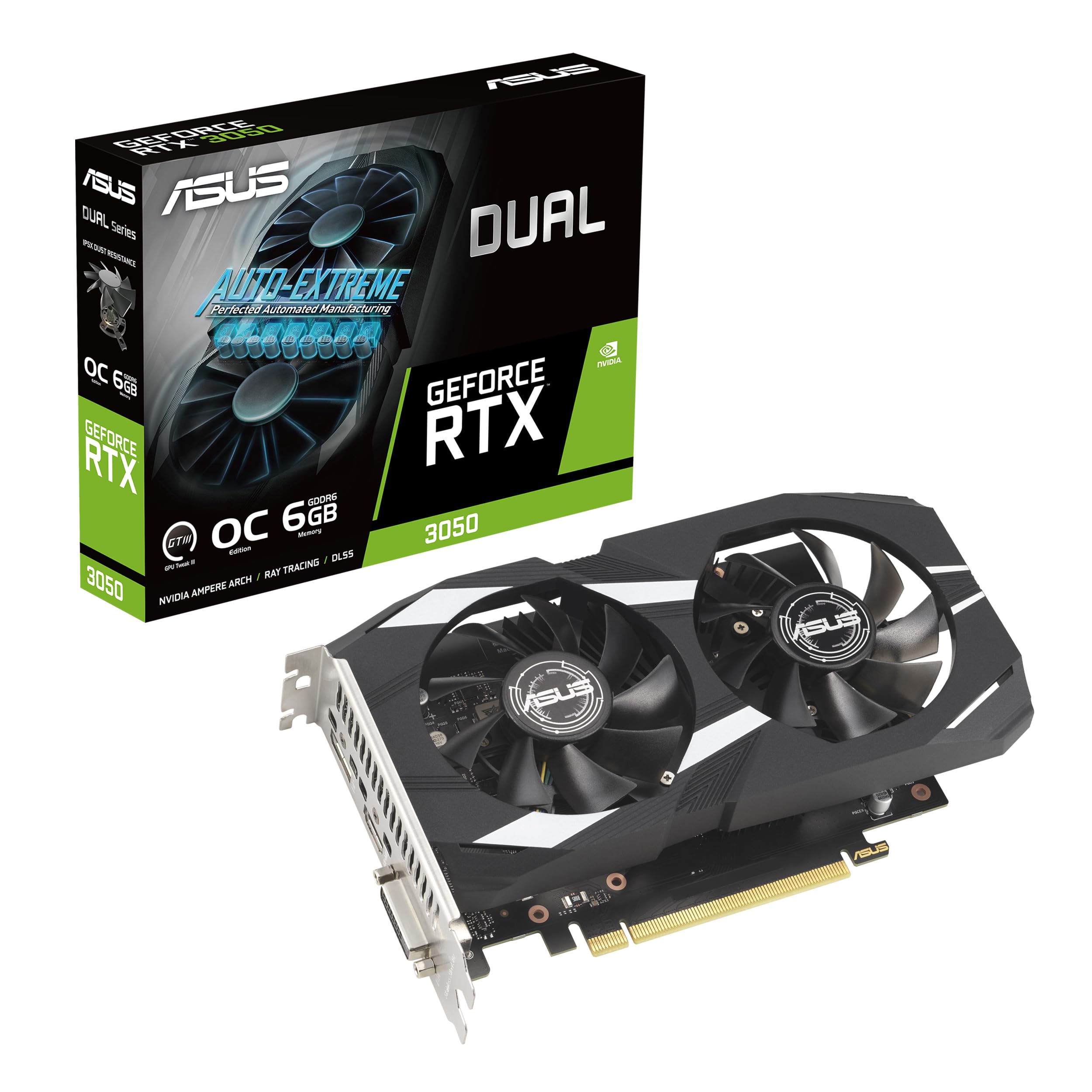 ASUS Dual NVIDIA GeForce RTX 3050 6GB OC - PCIe 4.0 | بازی، HDMI 2.1 ...