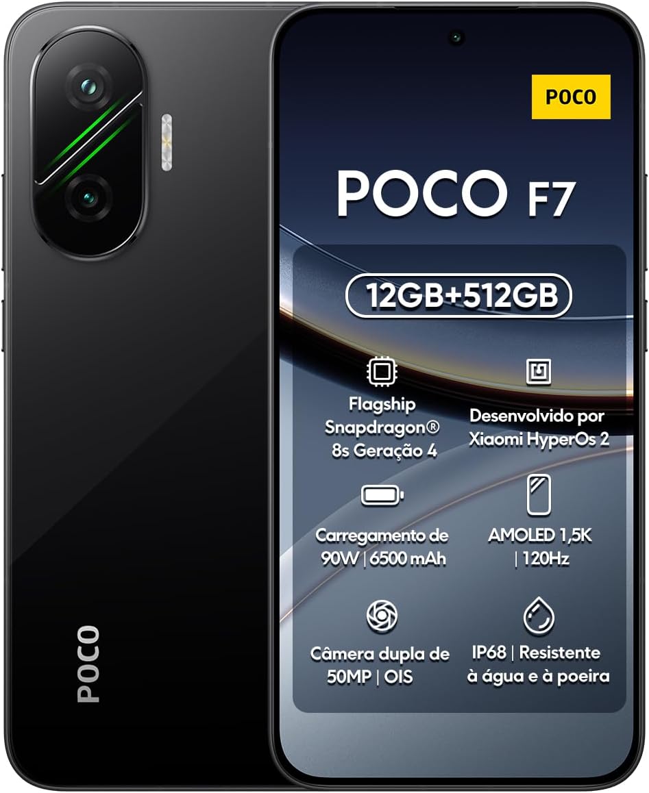 خرید POCO F7 سیاه با حافظه 512GB و رم 12GB