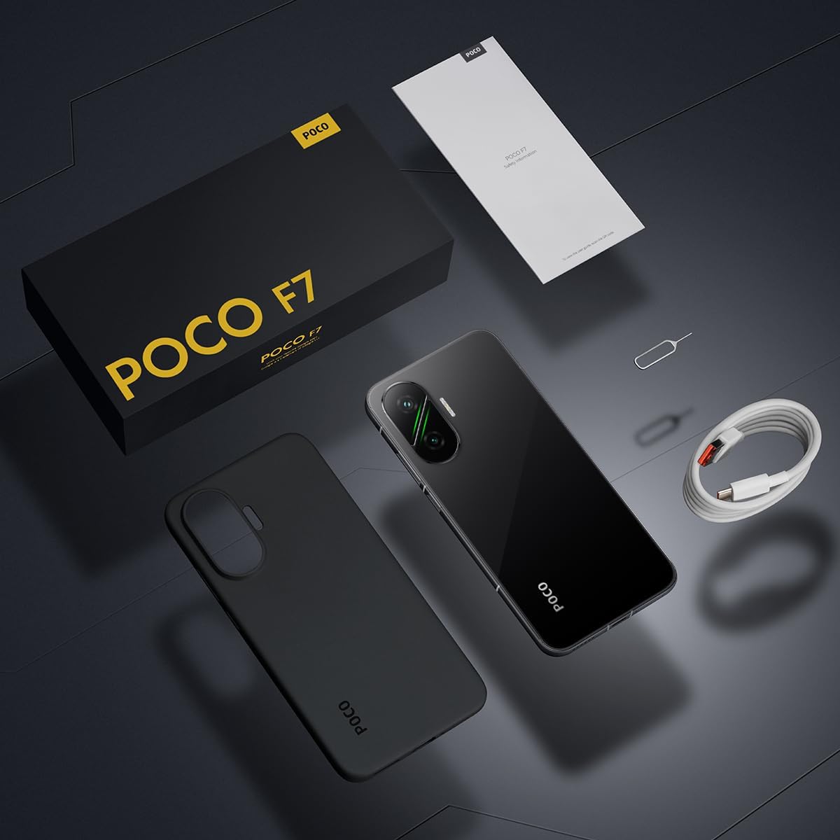 خرید POCO F7 سیاه با حافظه 512GB و رم 12GB
